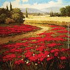Hulsey Famous Paintings - Red Poppy Trail